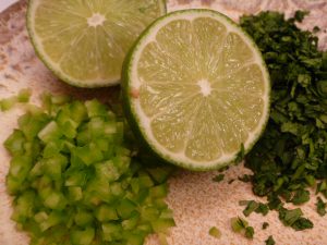lime and cilantro