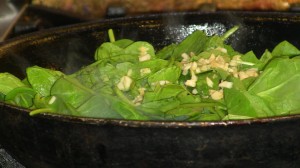 Sauteed Garlicky Spinach