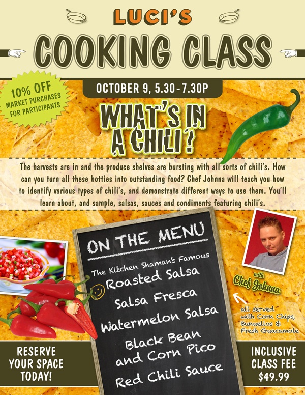 October Cooking Class: What’s in A Chili?