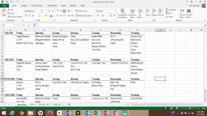 meal planning