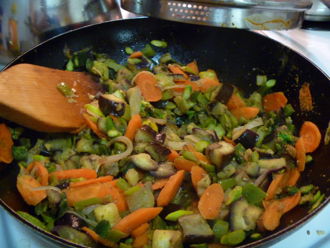 Eggplant and tofu are friends