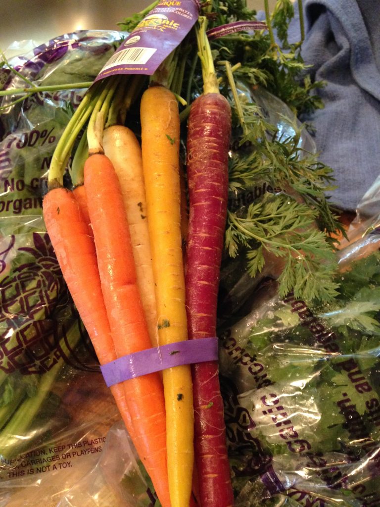 Rainbow carrots