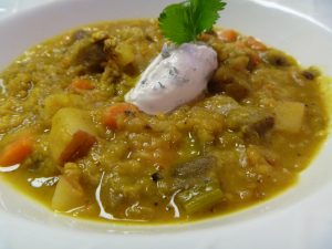 lentil eggplant soup