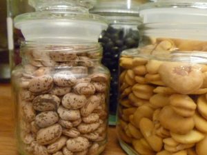 Pinto, black, and fava beans.