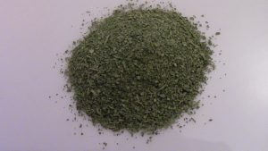 Epazote, dried and ground.