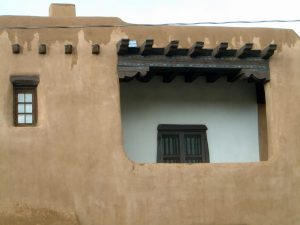 Adobe structure in Santa Fe, New Mexico