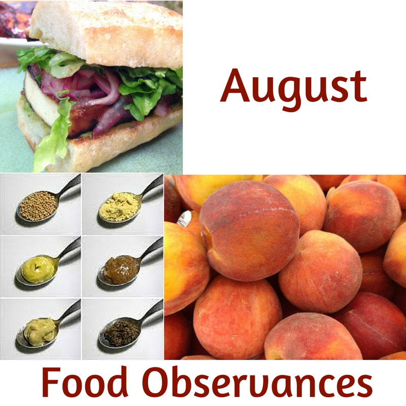 Food Holidays in August 2015