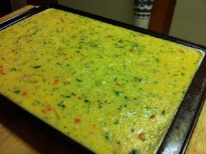 polenta in a pan