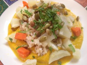 pumpkin curry bowl