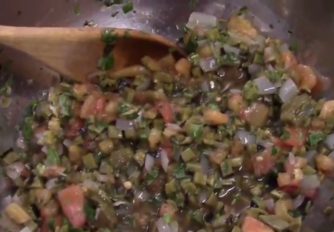 On the Grill, Nopales Salsa